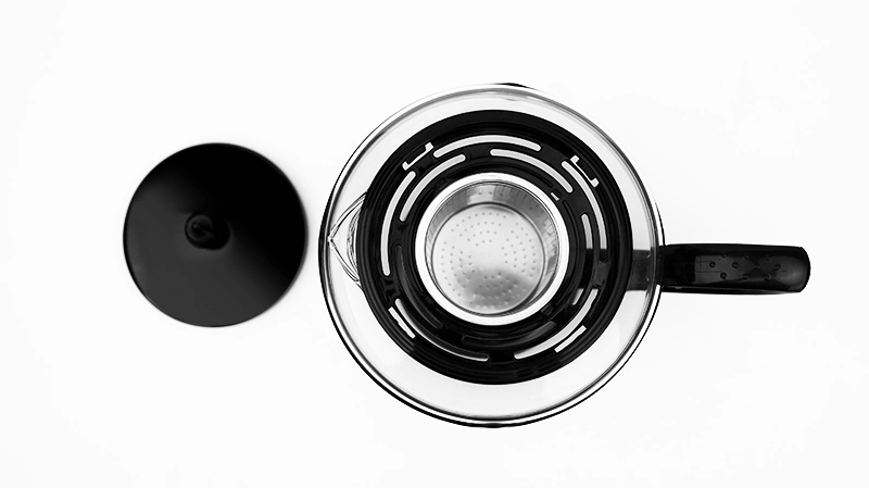 Portable Drinkware Glass Tea Maker Stainless Steel Infuser Tea Pots