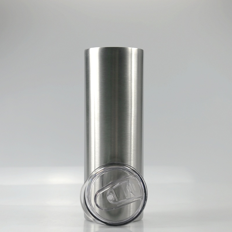 20oz Straight Vacuum Flasks Skinny Tumbler Stainless Steel Travel Mug