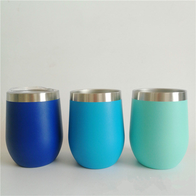 12oz Eggshell Cup Stainless Steel Tumbler Wine Cup Coffee Tumbler