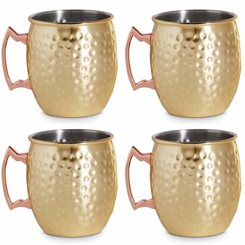 16oz Single Wall Stainless Steel Copper Mugs Moscow Mule Cooper