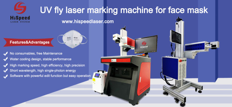 Fly UV Laser Marking for Medicine Bottle for Medical Beaker