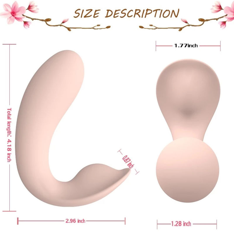 Invisible Wearable Vibrating Wand USB Rechargeable Remote Vibrator Silicone Clitoris Vagina Massager for Women