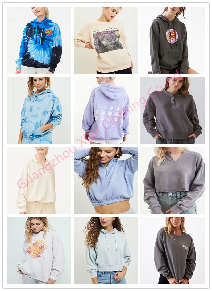 Custom Personal Brand Women Tracksuit Print Sweater Tracksuit