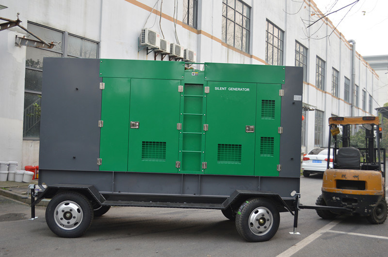 Trailer Mobile Moveable Gensets Portable Diesel Engine Power Electric Generator