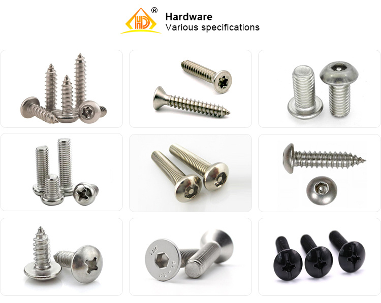 Manufature Provide Stainless Steel Y Type Pan Head Tamper Proof Screw