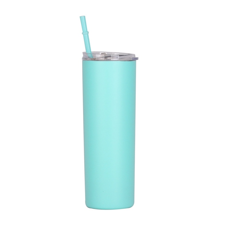 Stainless Steel Double Walled Tumbler Travel Mug with Straw