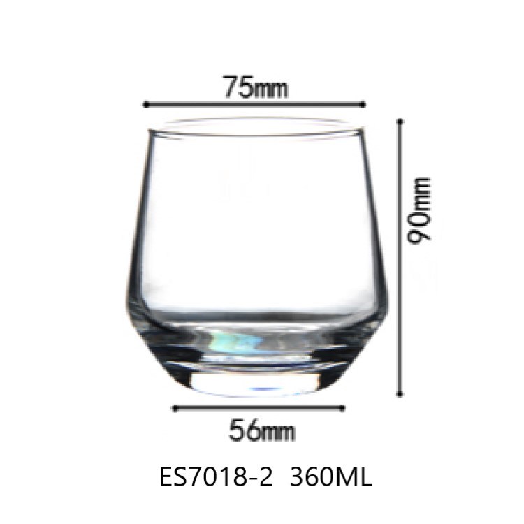 360ml Drinking Cup/Drinking Glass/Glass Cup/Water Cup/Water Glass (ES7018-2)