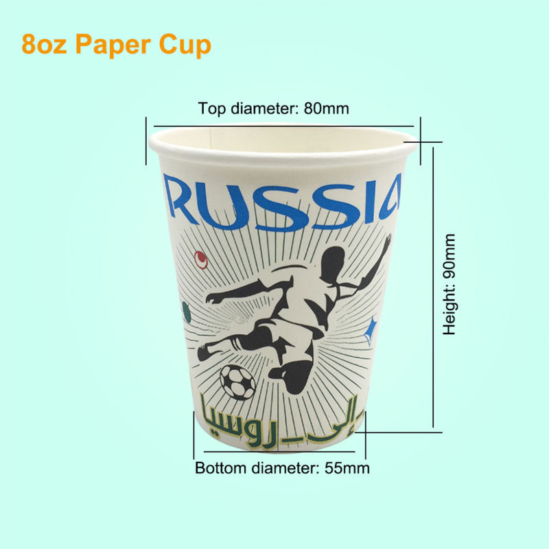Eco-Friendly Beverage Water White Paper Cups for Outdoors