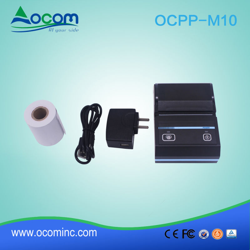 (OCPP-M10) 58mm Mini Wireless Portable Bluetooth Thermal Printer