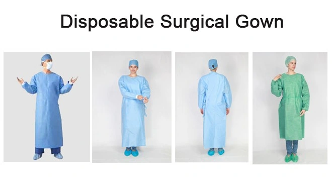 New Products Single Use Nonwoven Health Medical Surgical Sterilized Isolation Gown
