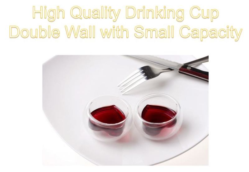 High Quality Drinking Cup Double Wall with Small Capacity