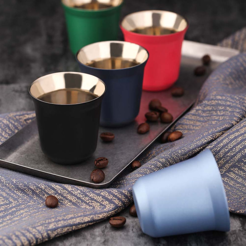 Coffee Cup Stainless Steel Outdoor Portable Cup Double Wall Travel Mug Vacuum Insulated