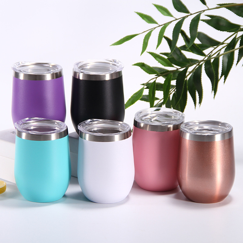 2020 New Products Double Wall Stainless Steel Vacuum Insulated Wine Glass Cup
