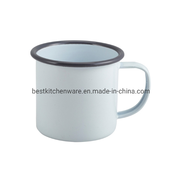 Cheap Good Selling Plain Cup Mixed Color Traveling Enamel Mug Without Decal