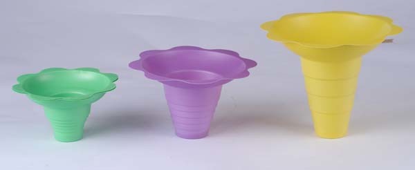 Sno-Cone Flower Drip Tray Cups Ice Cream Cup