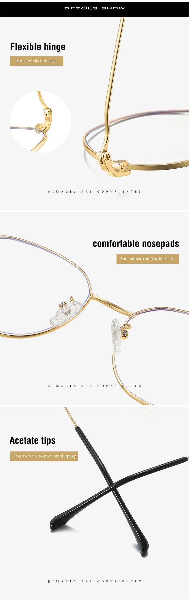 Manufacturers Wholesale Stock Men's Literature and Art Anti Blue Glasses