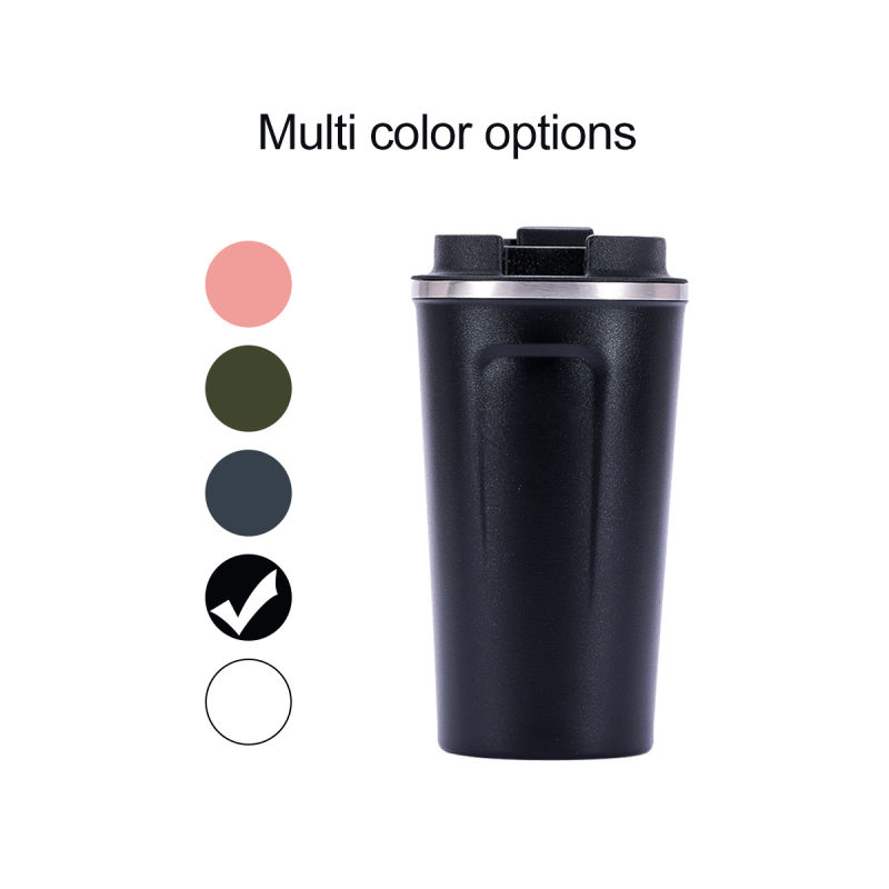 2021 Hot Sale Double Walled Stainless Steel Coffee Mug Cup with Plastic Lid