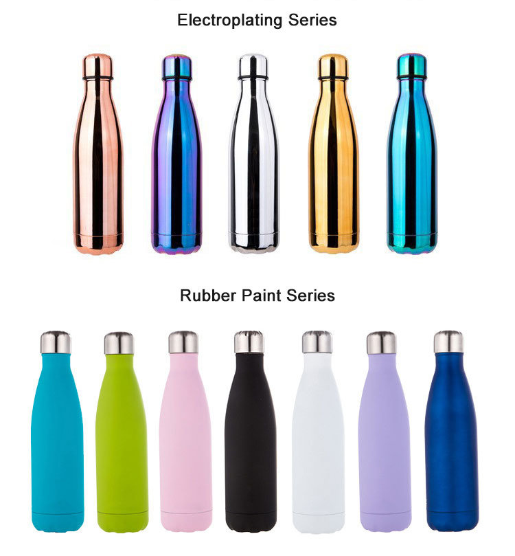 Double Walled Vacuum 1000ml 500ml Steel Thermos Thermal Flask