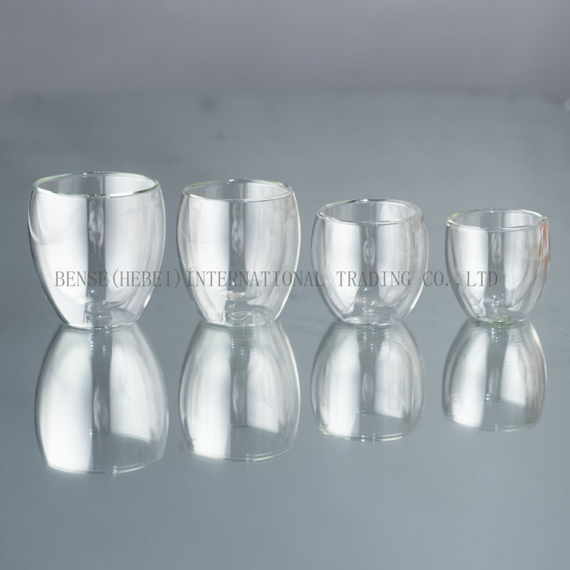 Heat Insulation Type Handmade Double Wall Glass Cup