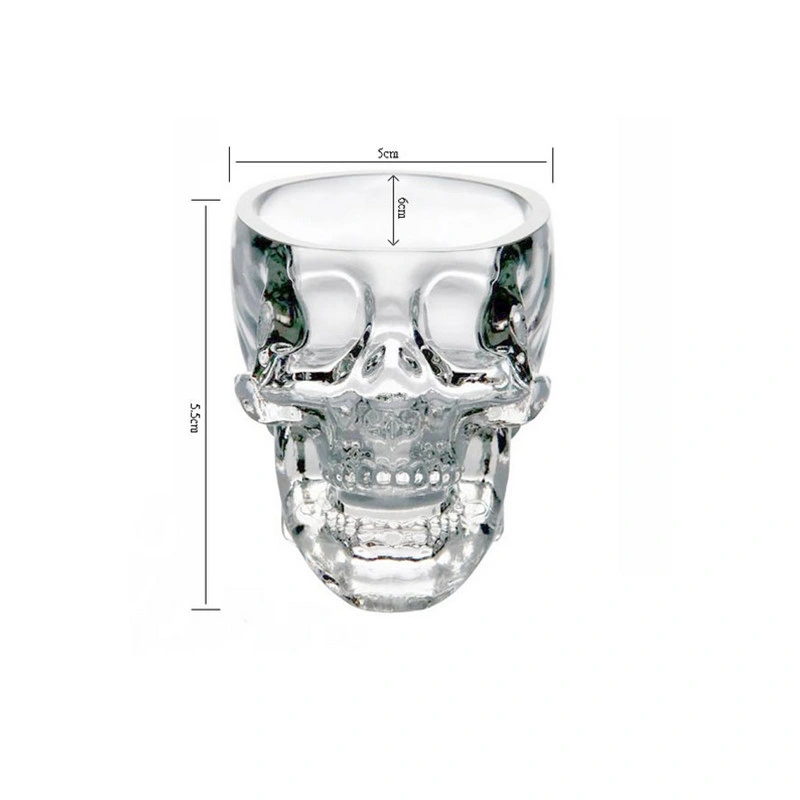 Vodka Whiskey Skull Shot Glass Beer Glass Cup Crystal Party Drinkware Halloween Gift