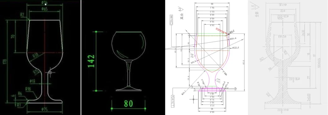 300ml Drinking Cup/Drinking Glass/Glass Cup/Water Cup/Water Glass (ES7005-1)
