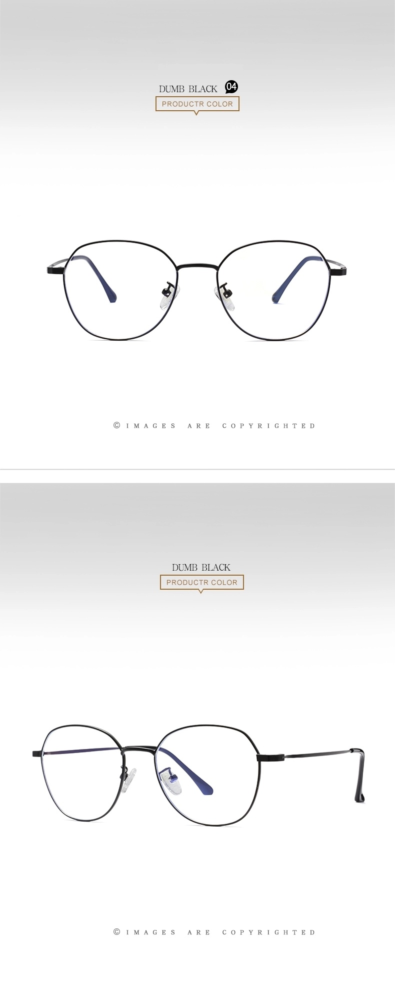 Manufacturers Wholesale Stock Men's Literature and Art Anti Blue Glasses
