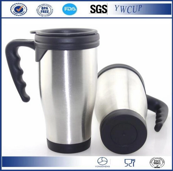 Promotional Stainless Steel Car Cup with Handle