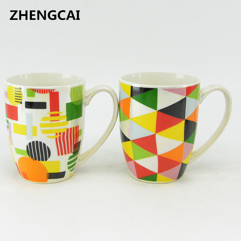 Geometric Design, Simple Style Ceramic Cup & Mug for Promotion