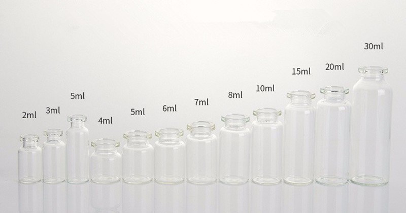 2ml Small Amber Cosmetic Glass Vials with Screw on Cap