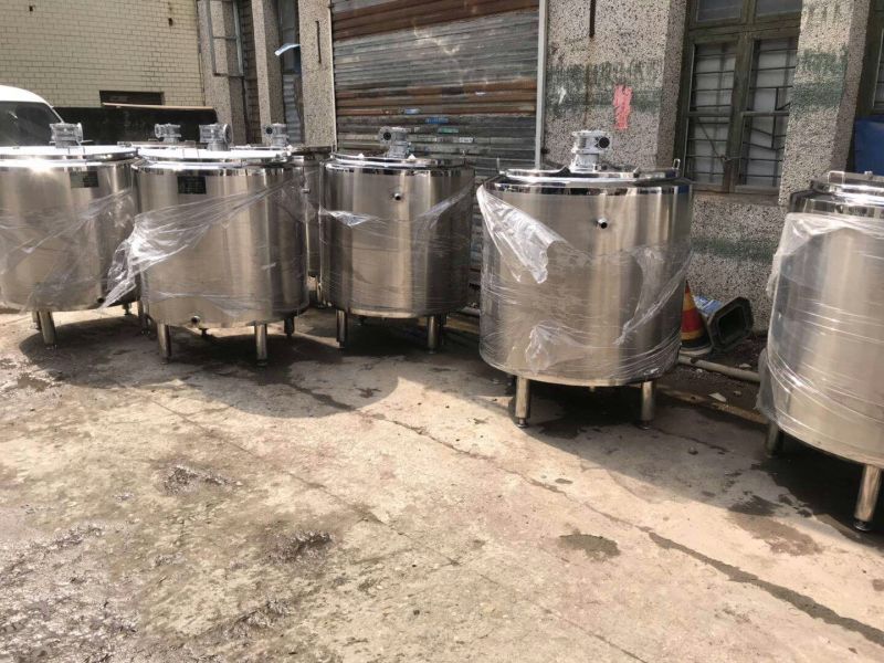 Sanitary Double Wall Stainless Steel Tank with Agitator Mixer