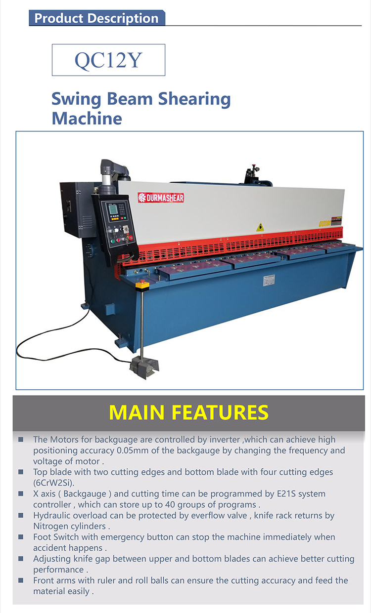 Simple and Easy Hydraulic Sheet Metal Shearing Machine