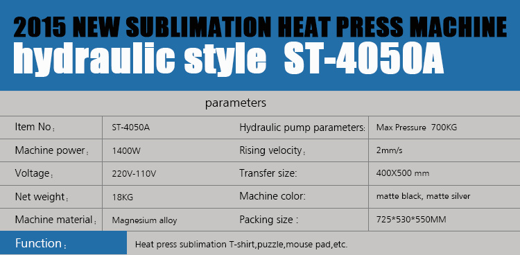 T Shirt Sublimation Printer, St-420 3D Sublimation Vacuum Machine