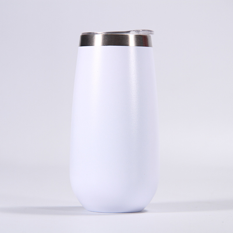 6oz Egg Shape Stainless Steel Double Wall Milk Cup