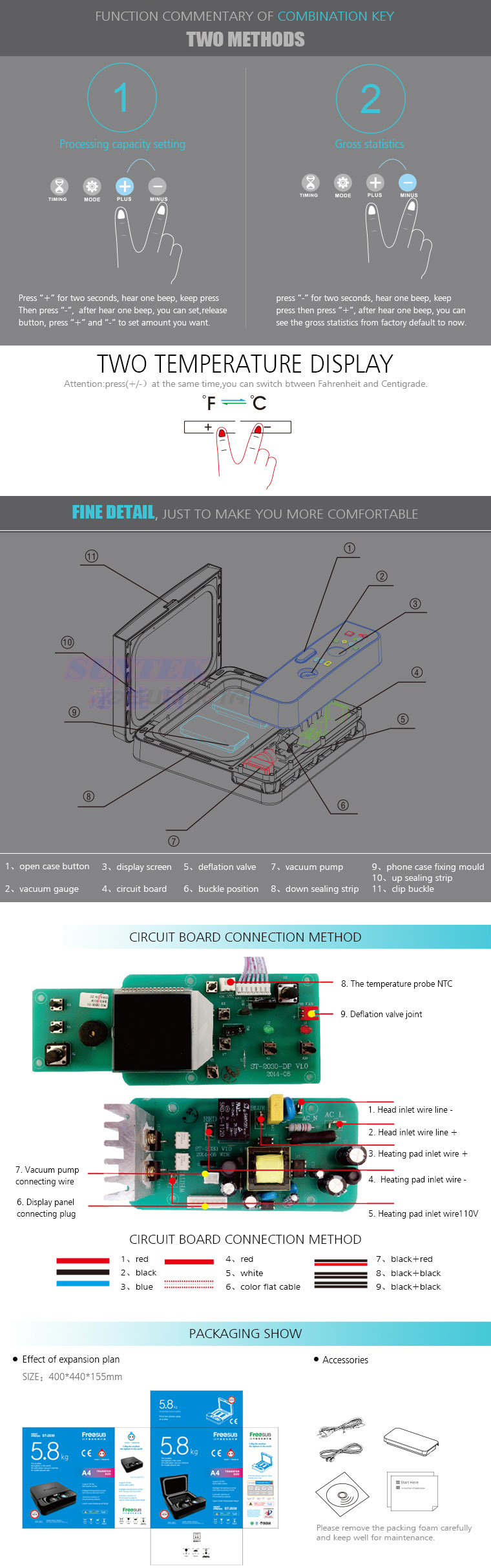3D Mini Automatic Sublimation Vacuum Phone Case Printer St-2030