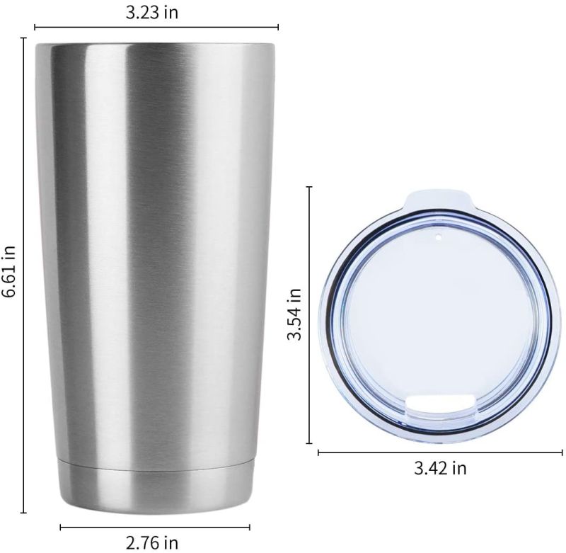 18/8 Stainless Steel Double Wall Tumbler 20oz Insulated Coffee Travel Mug Tumbler