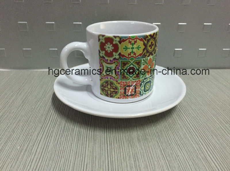 Sublimation Cup& Saucer, 3.5oz Sublimation Mug, Sublimation White Mug, Sublimation Mini Mug