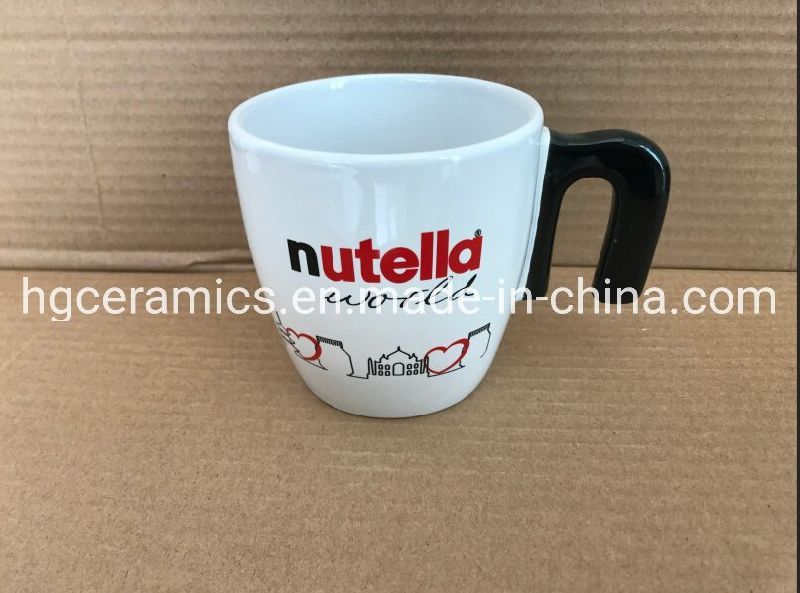 Customized Mug, Special Handle Coffee Mug, Customized Handle Ceramic Mug