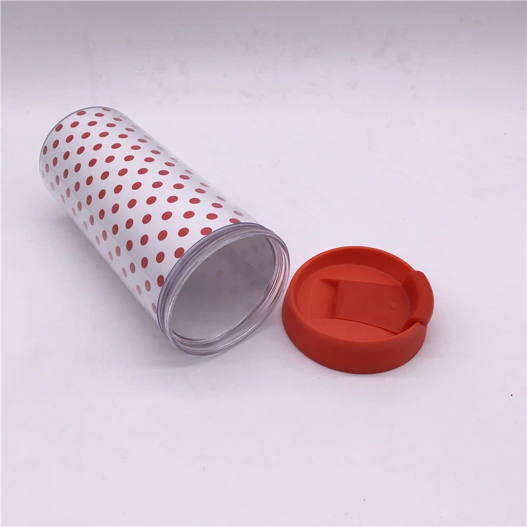 450ml PP Plastic Insulated Takeaway Mug Coffee Mug Cup with Lid