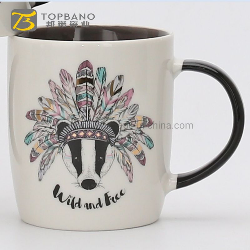 Animal Ceramic Mug Cute Pet Porcelain Cup for Promotional Gift