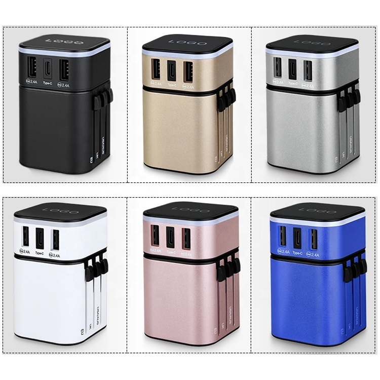 Universal Travel Adapter/Electrical Gift Items World Universal Travel Adaptor with Dual USB