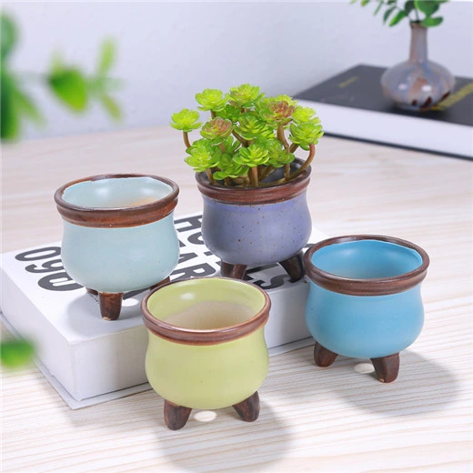 Thumb Flowerpot Ceramic Flowerpot Creative Mini Succulent Plant Ceramic Flowerpot Hand Painted Small Fresh