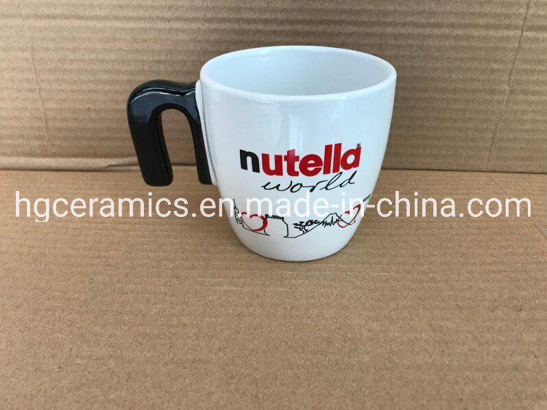 Customized Mug, Special Handle Coffee Mug, Customized Handle Ceramic Mug