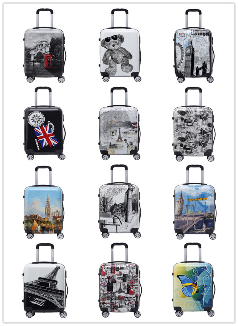 20"24"28" ABS+PC Trolley Case, Printing Travel Luggage (XHPA005)