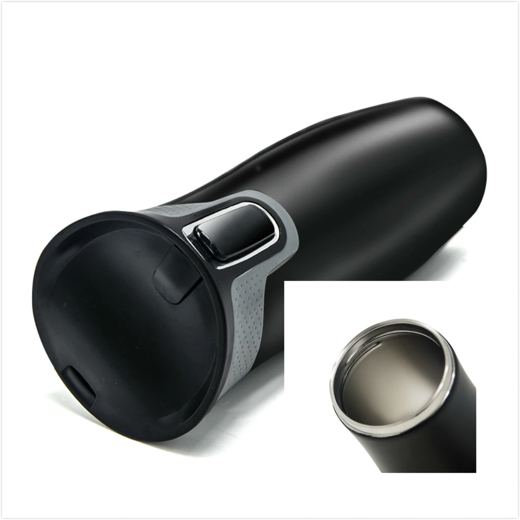 Stainless Steel Creative Gift Cup Vacuum Insulation Coffee Car Cup with Click Button