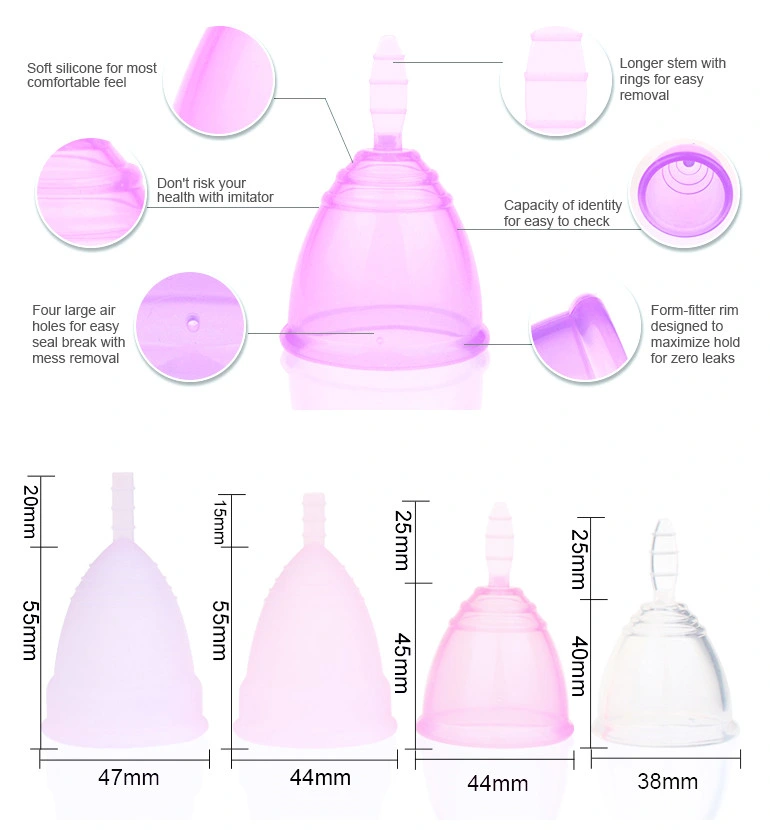 FDA Grade Collapsible Silicone Menstrual Cup