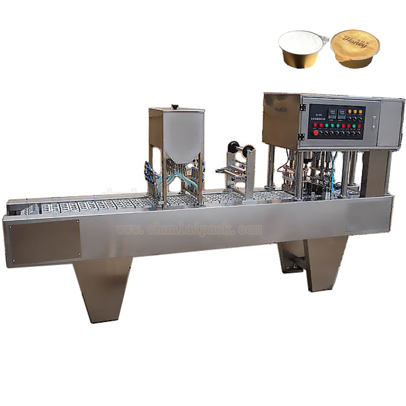 Automatic Linear Granule Powder Round Aluminum Cup Aluminum Foil Sealer