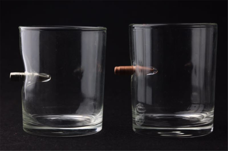 Creative Real Bullet Glass Cup Beer Mug Glass Cup