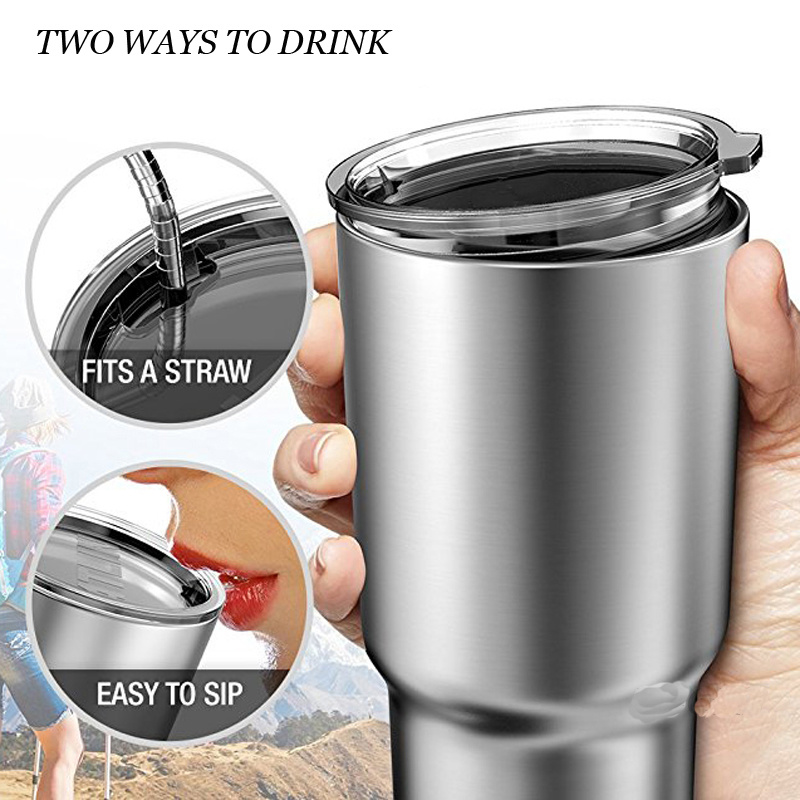 Double Wall Stainless Steel Potable Vacuum Mug Coffee Tumbler Cup BPA Free