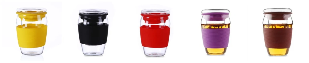 Whosale Glass Sport Cup Customize Glass Travel Tea Cup Sport Water Glass Cup