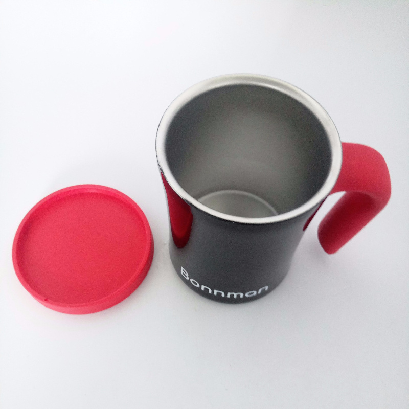 Double Wall Stainless Steel Coffee Mug Cup with Handle